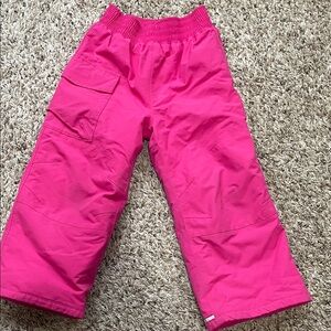 Hanna Andersson Snow Pants 100% Nylon Pink Girl size 4